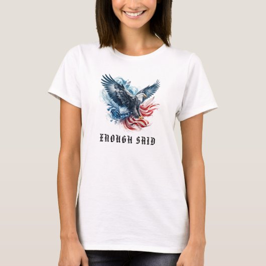 *~* EAGLE AP16 Amerikaanse Vlag Kaal Detail T-shirt (Voorkant)