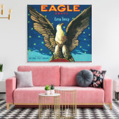 Eagle Apple Crate Label Canvas Afdruk (Insitu (Woonkamer))