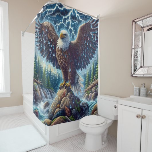 Eagle Art Douchegordijn (In situ)