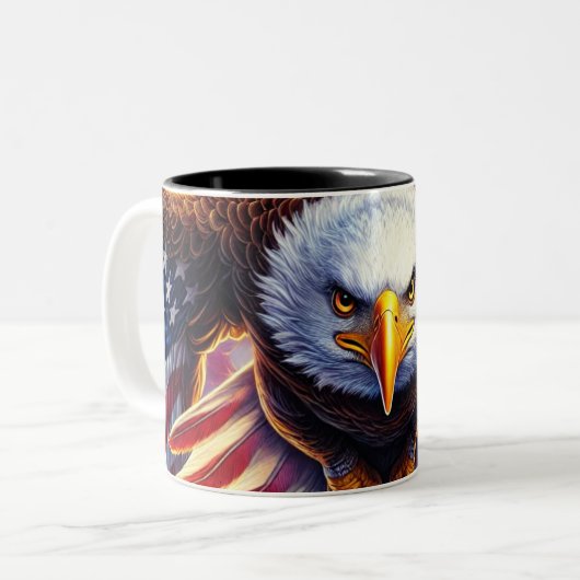 Eagle Art Tweekleurige Koffiemok (Voorkant links)