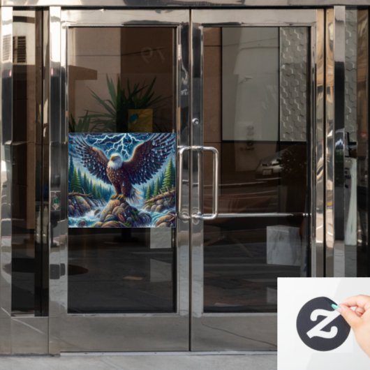 Eagle Art Window Cling Raamsticker (Kantoordeur)