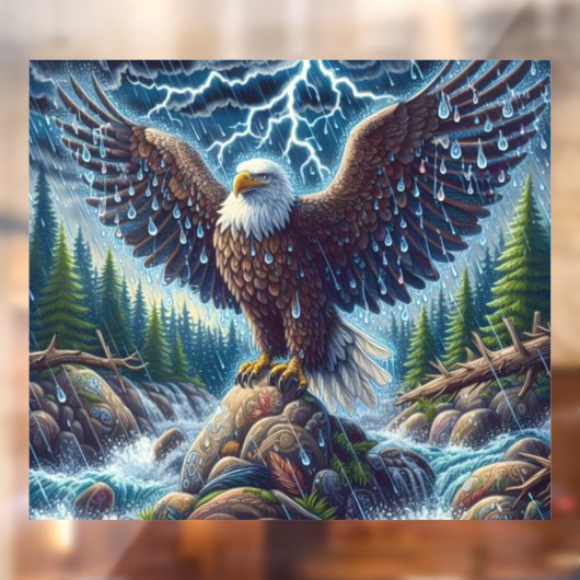 Eagle Art Window Cling Raamsticker (Vel 2)