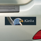 Eagle at Attence; Alaska Bumpersticker (Op auto)
