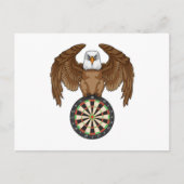Eagle at Darts with Dartboard Briefkaart (Voorkant)
