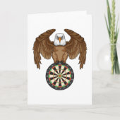 Eagle at Darts with Dartboard Kaart (Voorkant)