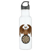 Eagle at Darts with Dartboard Waterfles (Voorkant)