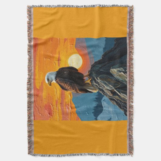 Eagle at Sunset Deken (Voorkant Verticaal)