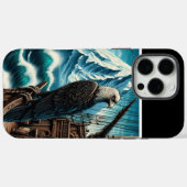 Eagle Atop Ship at Sea Case-Mate iPhone Case (Achterkant (horizontaal))