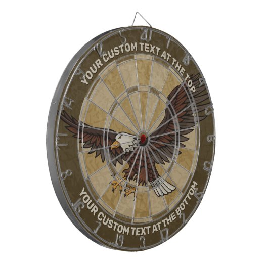 Eagle Attacking Dart Board Dartbord (Voorkant Links)