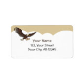 Eagle Attacking Etiket (Voorkant)