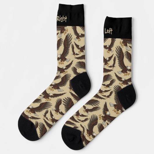 Eagle Attacking Pattern Socks Sokken (Links)