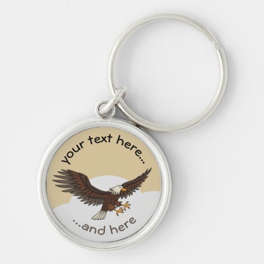 Eagle Attacking Sleutelhanger (Voorkant)