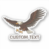Eagle Attacking Sticker (Voorkant)