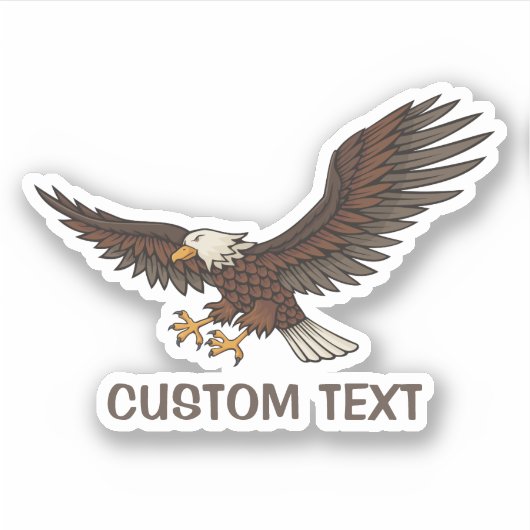 Eagle Attacking Sticker (Voorkant)