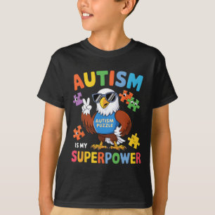Eagle Autisme Is Mijn Superkracht Accepteer Steun T-shirt