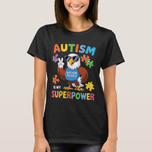 Eagle Autisme is mijn Superpower Accepteer Onderst T-shirt