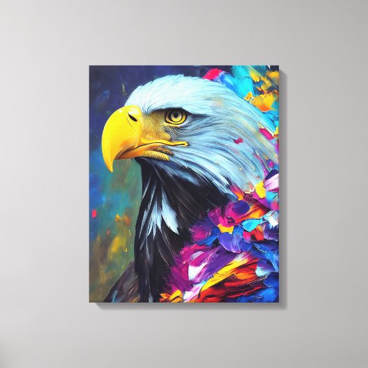Eagle Bald Eagle Animal Discovery Adventure Natuur Canvas Afdruk (Voorkant)