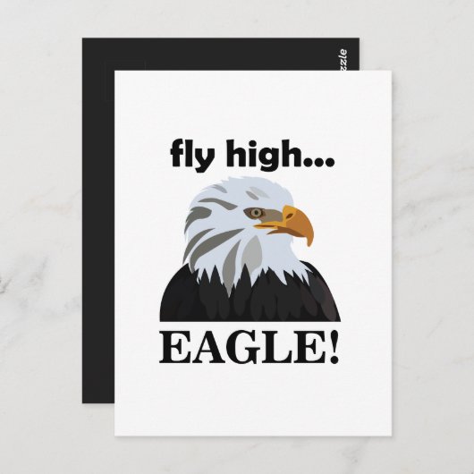 Eagle Bald Eagle Fly High Eagle Briefkaart (Voorkant / Achterkant)