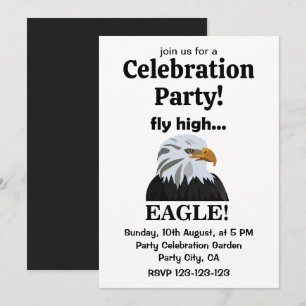 Eagle Bald Eagle Fly High Eagle Celebration Party Kaart