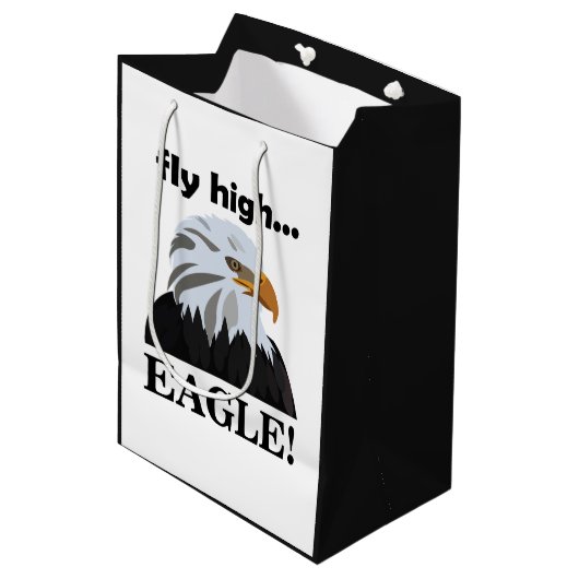Eagle Bald Eagle Fly High Eagle Medium Cadeauzakje (Voorkant Gekanteld)