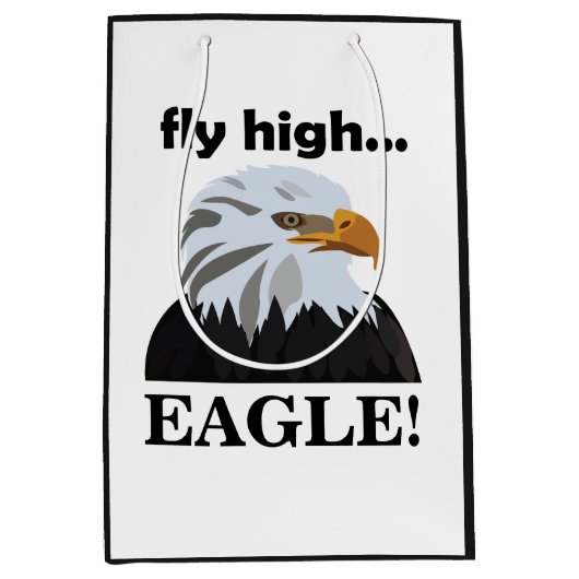 Eagle Bald Eagle Fly High Eagle Medium Cadeauzakje (Voorkant)