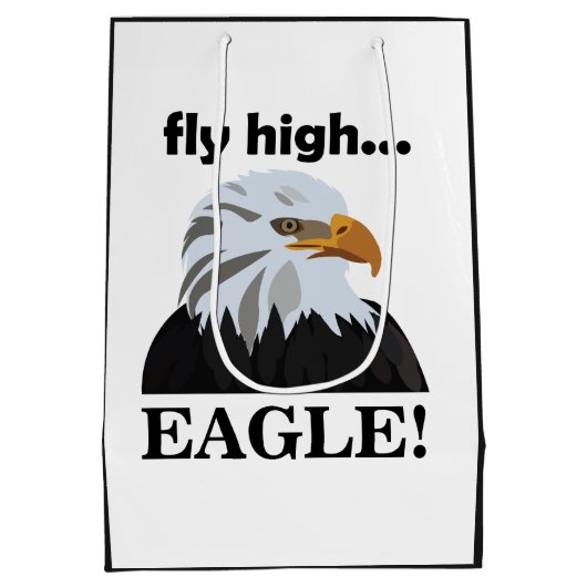 Eagle Bald Eagle Fly High Eagle Medium Cadeauzakje (Achterkant)