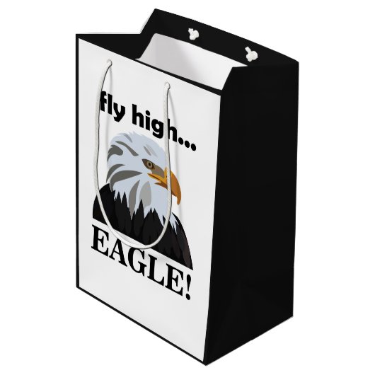 Eagle Bald Eagle Fly High Eagle Medium Cadeauzakje (Achterkant Gekanteld)