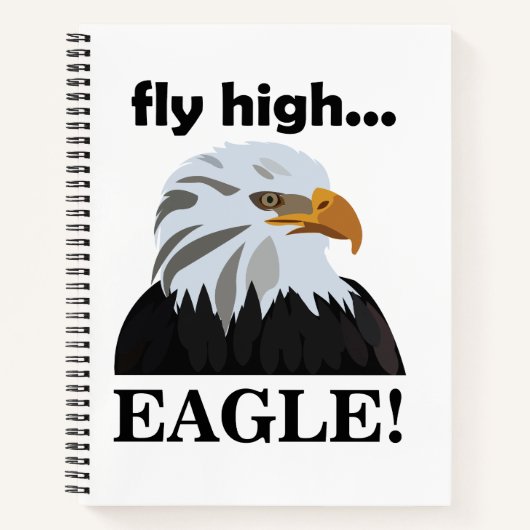 Eagle Bald Eagle Fly High Eagle Notitieboek (Voorkant)