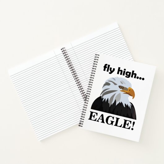Eagle Bald Eagle Fly High Eagle Notitieboek (Binnen)