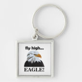 Eagle Bald Eagle Fly High Eagle Sleutelhanger (Voorkant)