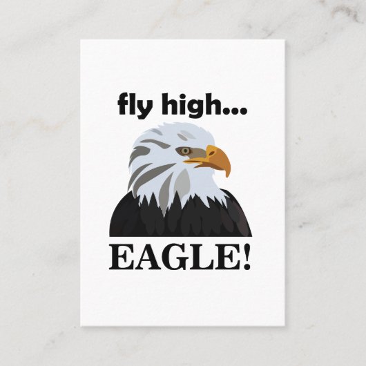 Eagle Bald Eagle Fly High Eagle Visitekaartje (Voorkant)