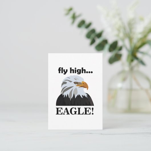 Eagle Bald Eagle Fly High Eagle Visitekaartje (Staand voorkant)