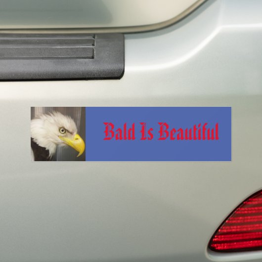 Eagle bald is mooie bumpersticker (Op auto)