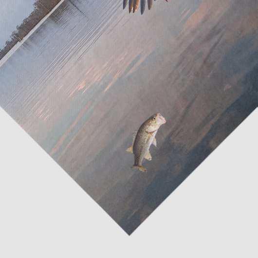  Eagle Bass Gevist Tissuepapier (Detail)