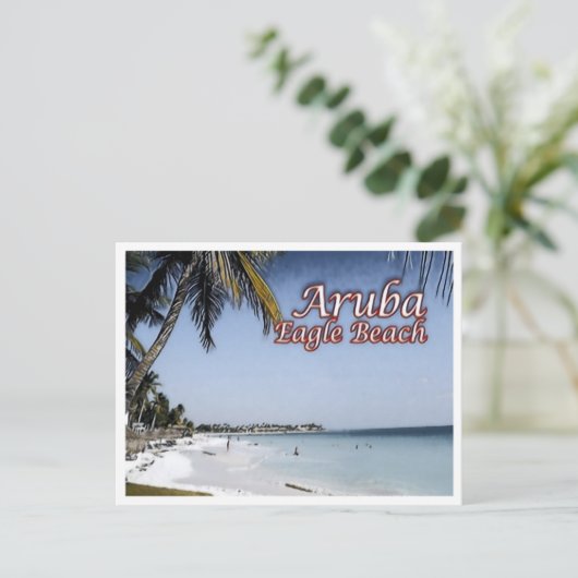 Eagle Beach - Aruba - Briefkaart (Staand voorkant)