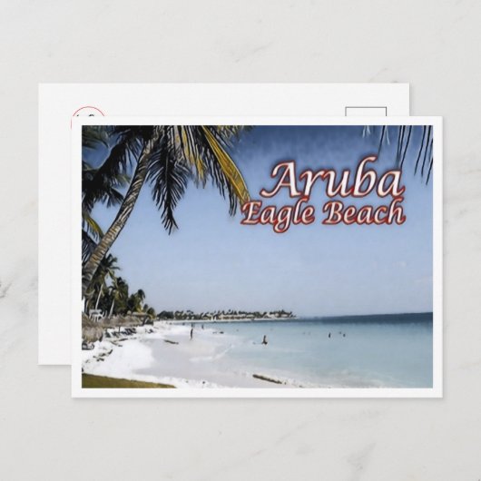 Eagle Beach - Aruba - Briefkaart (Voorkant / Achterkant)