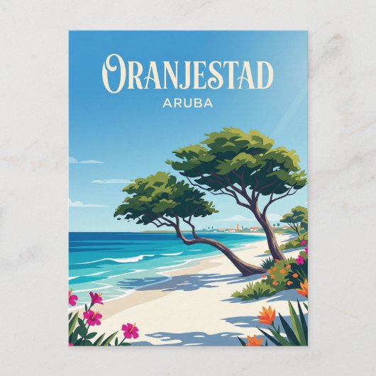 Eagle Beach Aruba Briefkaart (Voorkant)