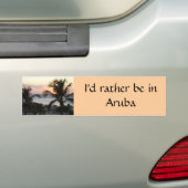 Eagle Beach Aruba Sunset Bumpersticker (Op auto)