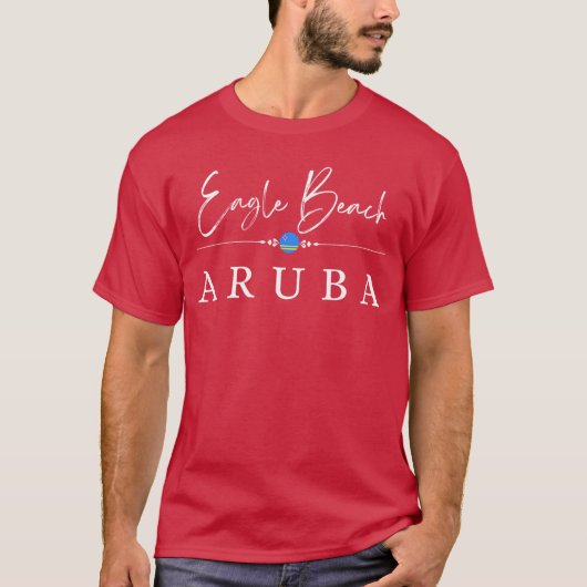 Eagle Beach Aruba T-shirt (Voorkant)