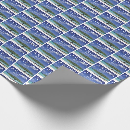 Eagle Beach | Caraïben, Aruba Cadeaupapier (Hoek)