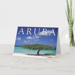 Eagle Beach   Caribisch gebied, Aruba Bedankkaart