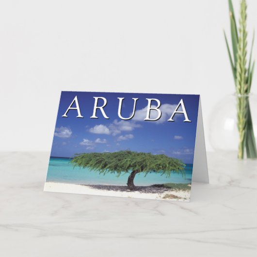 Eagle Beach | Caribisch gebied, Aruba Bedankkaart (Voorkant)