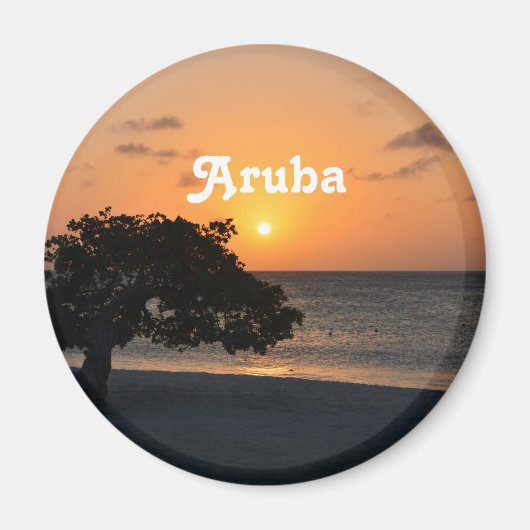 Eagle Beach Sunset Magneet (Voorkant)