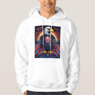 Eagle bedrukte Hoodie T-shirt