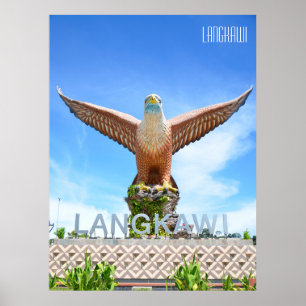 Eagle beeld Langkawi Maleisië vakantie souvenir Poster
