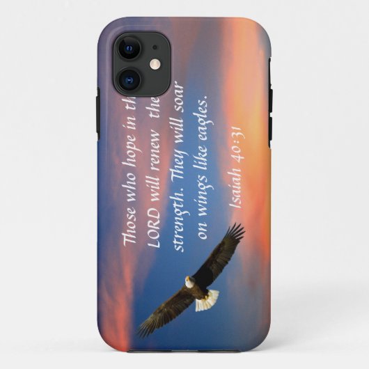 Eagle bible verse Isaiah 40:31 Case-Mate iPhone Case (Achterkant)