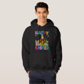Eagle Bird Happy Paaster Bunny Eagle Easter Sunda Hoodie (Voorkant volledig)