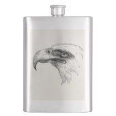  Eagle Bird Head, speciaal gepersonaliseerde Eagle Heupfles (Voorkant)
