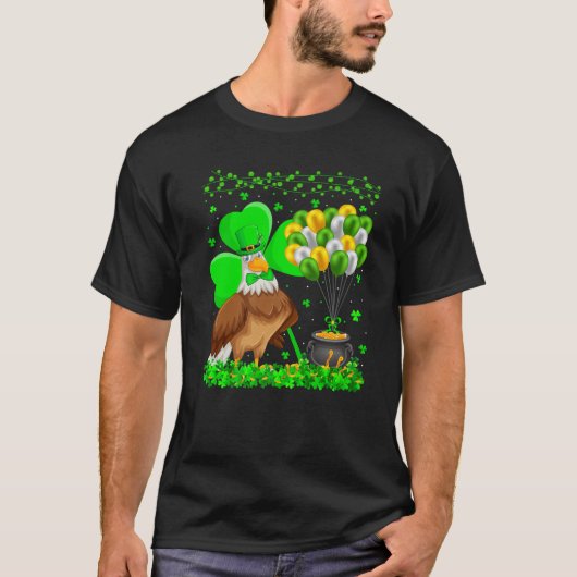Eagle Bird Lover Funny Shamrock Eagle St Patrick's T-shirt (Voorkant)