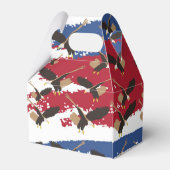 Eagle Bird USA Patriotic American Flag Bedankdoosjes (Achterkant)